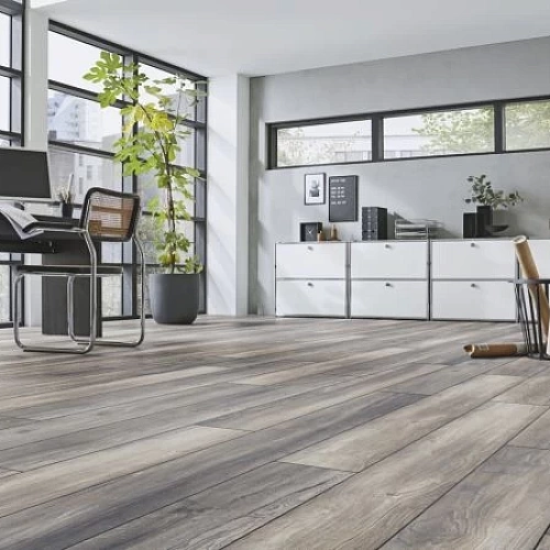 ДУБ ПОРТОВЫЙ СЕРЫЙ ЛАМИНАТ  KRONOTEX  AMAZONE ламинат для пола